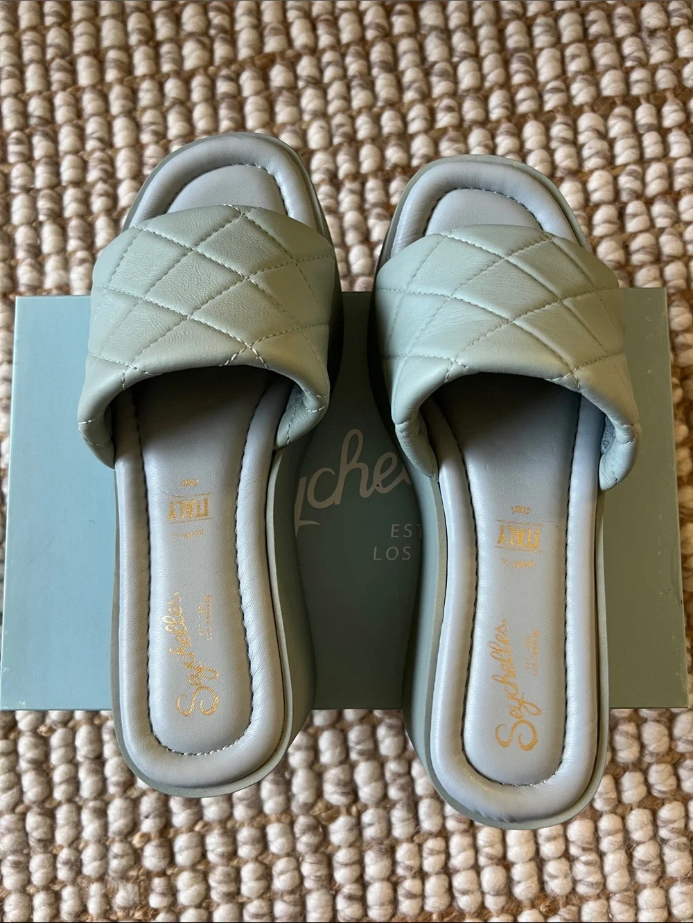 Seychelles High Note Platform Sandal Blue Size 7